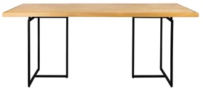 Eettafel Visgraat Eiken - 220 X 90cm.