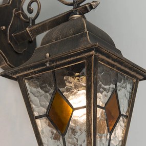 Smart vintage buiten wandlantaarn brons incl. Wifi A60 - Antigua Landelijk E27 IP44 Buitenverlichting vierkant