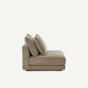 Modulaire bank in stonewashed fluweel, TIBERIO