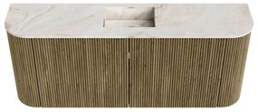 Mondiaz Joya DLux 105cm toiletmeubel ronding links/rechts dusk met wastafel faye midden 1 kraangat frappe