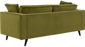 Goossens Bank Suite groen, stof, 3-zits, elegant chic