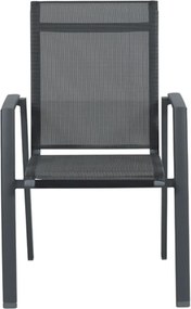 Santana dining tuinstoel - donker grijs