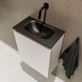 Mondiaz Ture 40cm toiletmeubel linen met wastafel urban midden geen kraangat