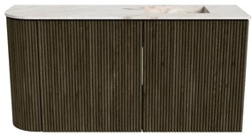 Mondiaz Joya DLux 80cm toiletmeubel ronding links shadow met wastafel faye rechts 1 kraangat frappe