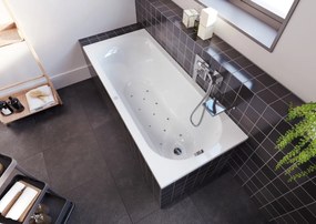 Riho Miami bubbelbad 170x70cm rechts wit glans met 11 aerojets