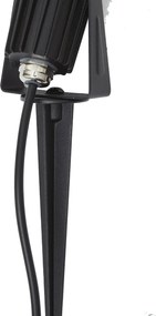 Moderne prikspot 12V zwart incl. LED IP67 - Voltaire Pico