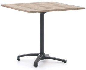 Inklapbare tafel Bellagio | Vierkant | Tuintafel Aluminium | 70x70cm | 2 personen | Kees Smit Tuinmeubelen