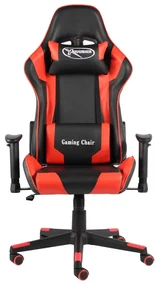 vidaXL Gamestoel draaibaar PVC rood