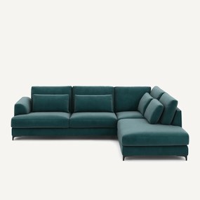 Omvormbare hoekbank rechts, fluweel, Marsile