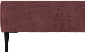 Goossens Hoekbank Tiolo Met Relaxfunctie En Hoofdsteun rood, stof, 3-zits, modern design met ligelement links