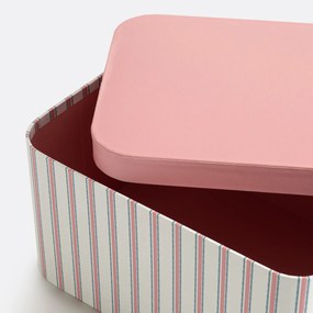 Set van 2 stapelbare dozen met deksels, Shirley