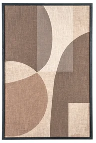 By-Boo Ato Brown Wandpaneel Met Organische Vormen Large