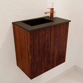 Mondiaz Joya 40cm toiletmeubel ruby met wastafel faye links 1 kraangat urban