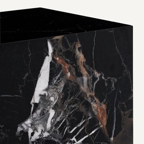 Bijzettafel van keramiek met marmereffect, ALCANA