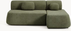 Hoekbank Pao (2-zits) van teddy-bouclé