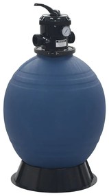 vidaXL Zwembadzandfilter met 6-positie ventiel 560 mm blauw