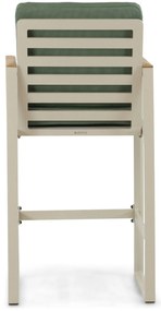 Barstoel Aluminium/Teak Taupe-naturel-bruin Lifestyle Garden Furniture Faro