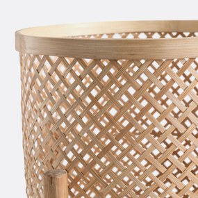 Bloempot op poot in bamboeØ40 cm, Bambu