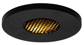 Set van 6 Moderne badkamer inbouwspot zwart IP54 - Shed Honey GU10 IP54 Lamp