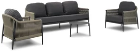 Stoel en Bank Loungeset 5 personen Rope Taupe Coco Lucia/Pacific