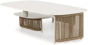 Hoek loungeset 6 personen Aluminium/rope Taupe  Coco Colorado