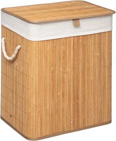 5Five rechthoekige bamboe wasmand - 60L (41 x 30 x 50cm)