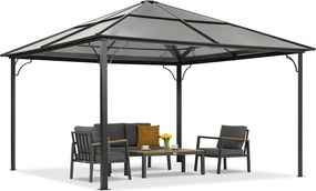 Moderne tuinprieel Santiago 4x4m Tuinpunt antracyt