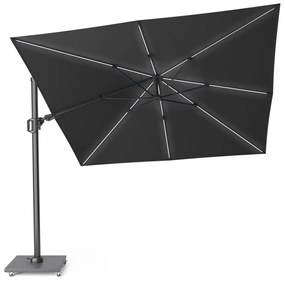 Platinum Challenger telescope   zweefparasol 3x3m T2 premium (excl. voet) faded black GLOW