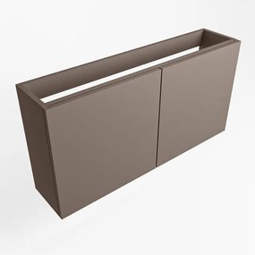 Mondiaz FOWY fonteinonderkast - 80x22x50cm - 2 deuren - push to open - softclose - Smoke FOWYTO80Smo2D