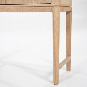 Licht Eiken Kast Op Hoge Poten - 90x40x150cm.