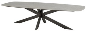 Prado dining tuintafel 300x110xH75 cm terre met keramisch deens ovaal blad Taste 4SO