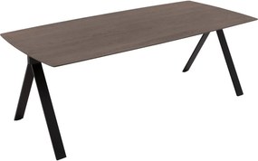 Goossens Excellent Eettafel Uniek, Semi rechthoekig 220 x 100 cm