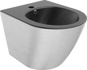 Mexen Lena hangend bidet, zwart mat/zilveren lijnpatroon - 35224873