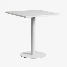 Vierkante Keukentafel 70x70 Cm In Metaal Mizzi Grijs – Koel - Sklum