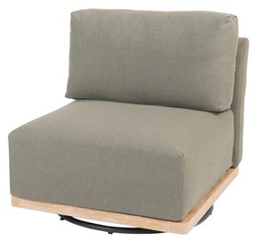 4 Seasons Outdoor Yara loungeset met geborsteld teak * Sale *      houtkleur weerbestendig