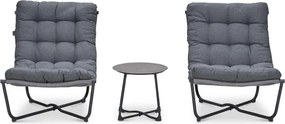 Garden Impressions Zensa loungeset 3-delig - donker grijs