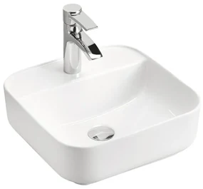 Comad Magic keramische opbouw wastafel 39x39cm wit glans