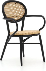 Dining tuinstoel | Forza  Tovel | Wicker (vlechtwerk) | Taupe | Stapelbaar | Kees Smit Tuinmeubelen