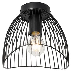 Design plafondlamp zwart 20cm - Pua Design E27 rond Binnenverlichting Lamp