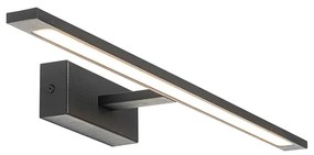 Moderne wandlamp zwart 62 cm incl. LED IP44 - Jerre