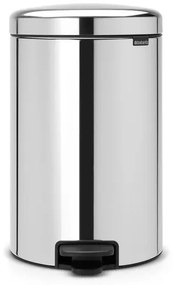 Brabantia NewIcon Pedaalemmer - 20 liter - metalen binnenemmer - brilliant steel 114267