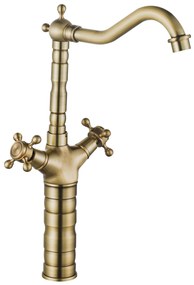Keukenkraan Wastafelkraan Rea Rustico antique gold