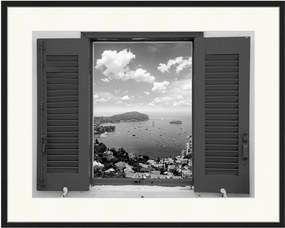 Ingelijste digitale print Provence Window View
