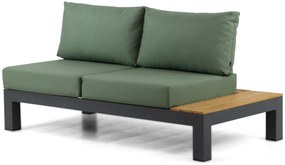 Loungeset 6 personen Aluminium/Teak Grijs Lifestyle Garden Furniture Vittoria