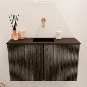 Mondiaz Joya 70cm toiletmeubel shadow met wastafel faye midden zonder kraangat urban
