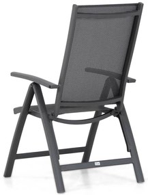 Tuinset 6 personen 220 cm Aluminium/Textileen /Graniet/Aluminium/textileen Grijs Presto Vasto/Graniet