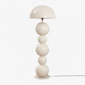 Boulia Ijzeren Vloerlamp ↑155 Cm & Tapioca Beige - Sklum
