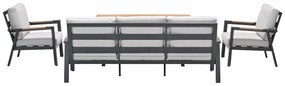 Garden Impressions Lissabon lounge dining set 4-delig stoel-bank - valley sand