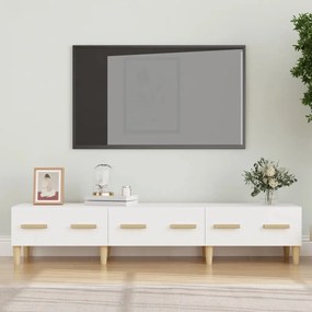 vidaXL Tv-meubel 150x34,5x30 cm bewerkt hout wit