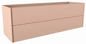 Mondiaz TENCE wastafelonderkast - 150x45x50cm - 2 lades - uitsparing links en rechts - push to open - softclose - Rosee M37122Rosee